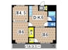第一築山コ－ポ 3DKの間取り