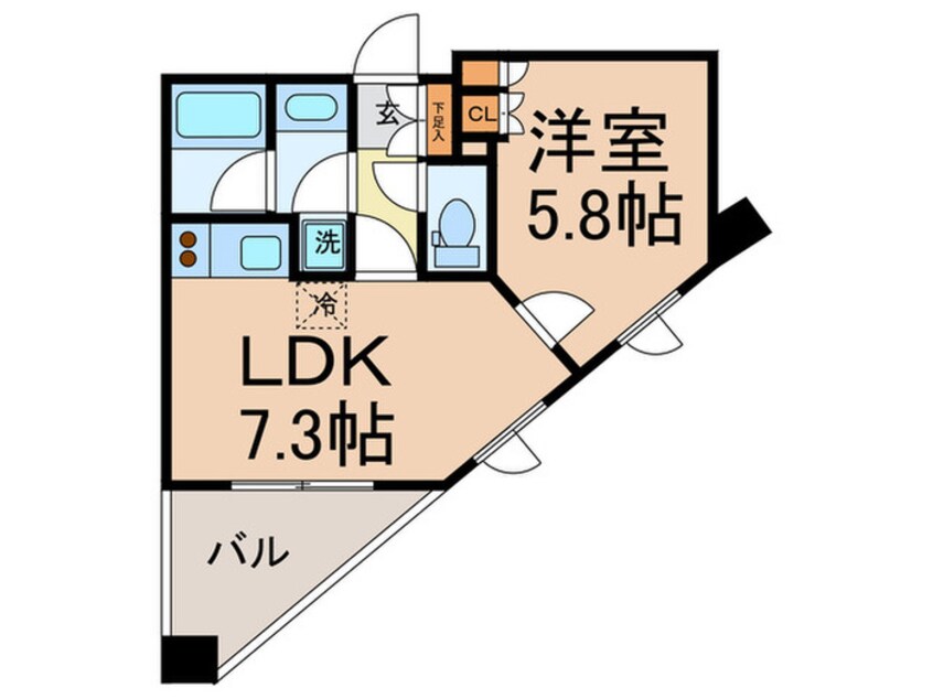 間取図 レジディア三軒茶屋