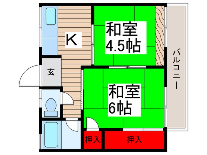 間取図 メゾン八ヶ崎Ａ