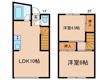 間取図 新町住宅付店舗