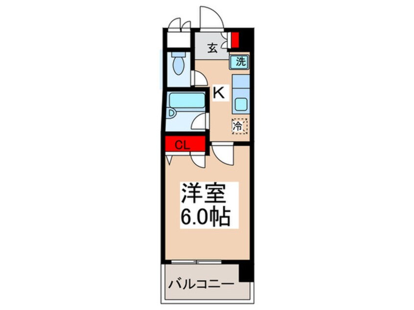 間取図 モンシェ－ル錦糸町