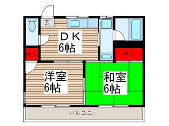 間取図 ファミ－ル西川越