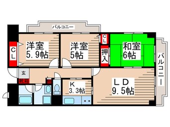 間取図 マンション篠崎