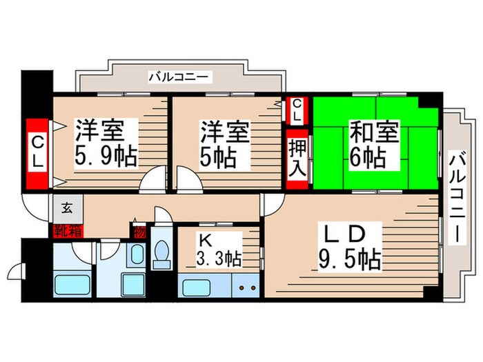 間取り図 マンション篠崎