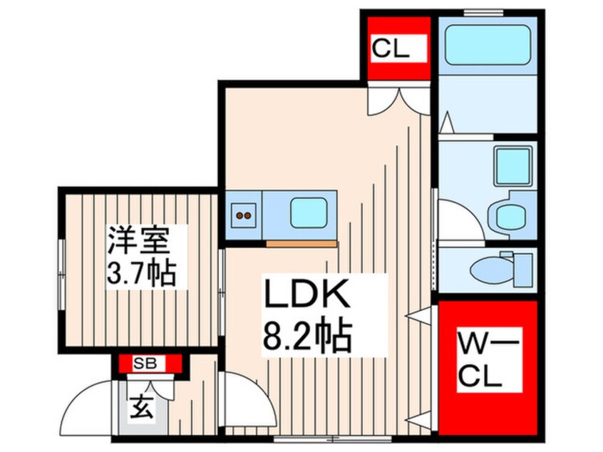 間取図 KK　RESIDENCE