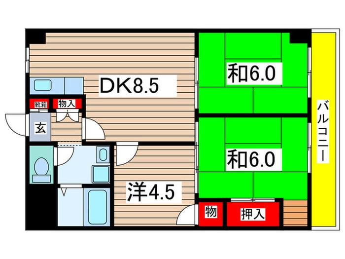 間取り図 布施ビルⅠ(5号室－7号室)