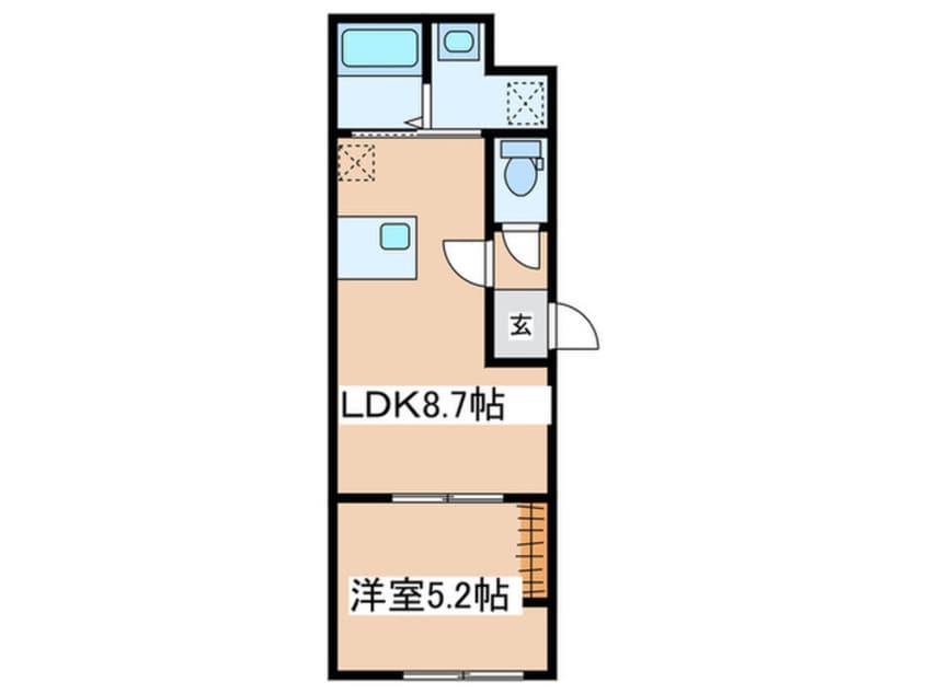 間取図 仮）Rillside Residence