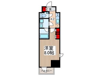 間取図 ルネフラッツ上野稲荷町