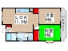 新松戸ヴィラ 2LDKの間取り