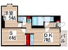 ワコーレ千住Ｂ棟 1DK+Sの間取り