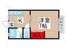 コーポあらくＢ棟 1Kの間取り