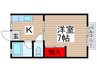コーポあらくＢ棟 1Kの間取り
