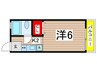 ア－クハイツ 1Kの間取り