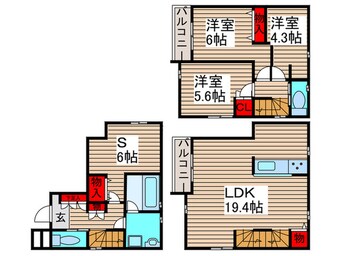 間取図 Ｋｏｌｅｔ日進#30