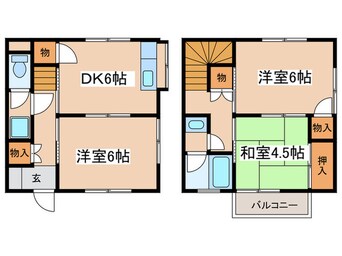 間取図 メイビレッジＢ棟