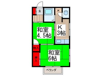 間取図 美蔵荘Ａ棟