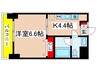 クレセント・Ｏ 1Kの間取り