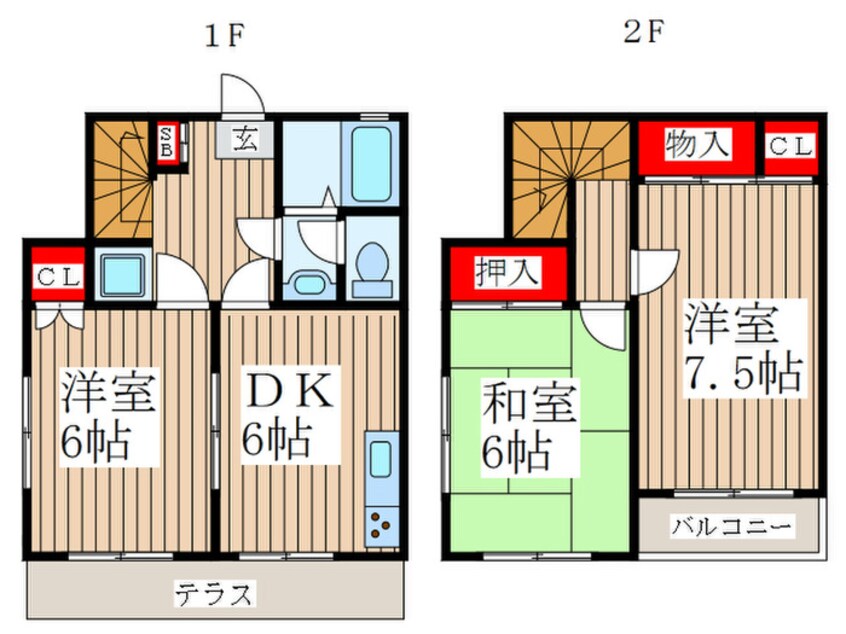 間取図 ステラ小峰B