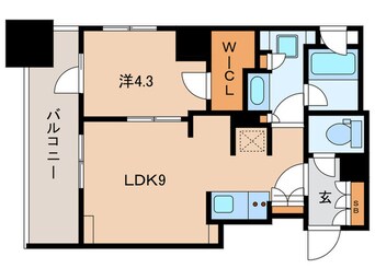 間取図 パークリュクス虎ノ門（201）