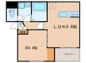 タウンコート飯田橋 1LDKの間取り