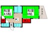 文元マンション 2Kの間取り