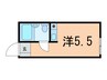 目白ガ－デン 1Rの間取り