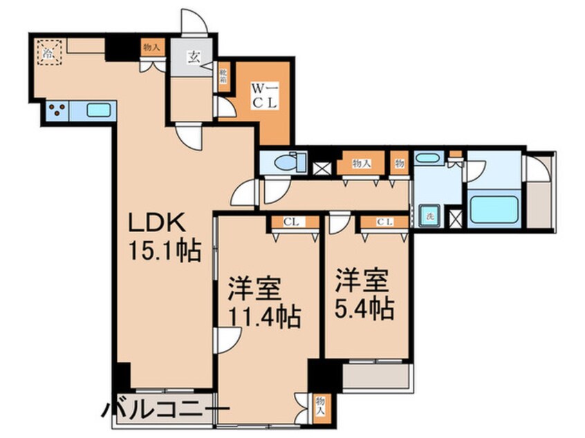 間取図 グリーンホームズⅡ