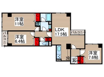 間取図 グリーンホームズⅡ