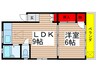 馬耳山荘 1LDKの間取り
