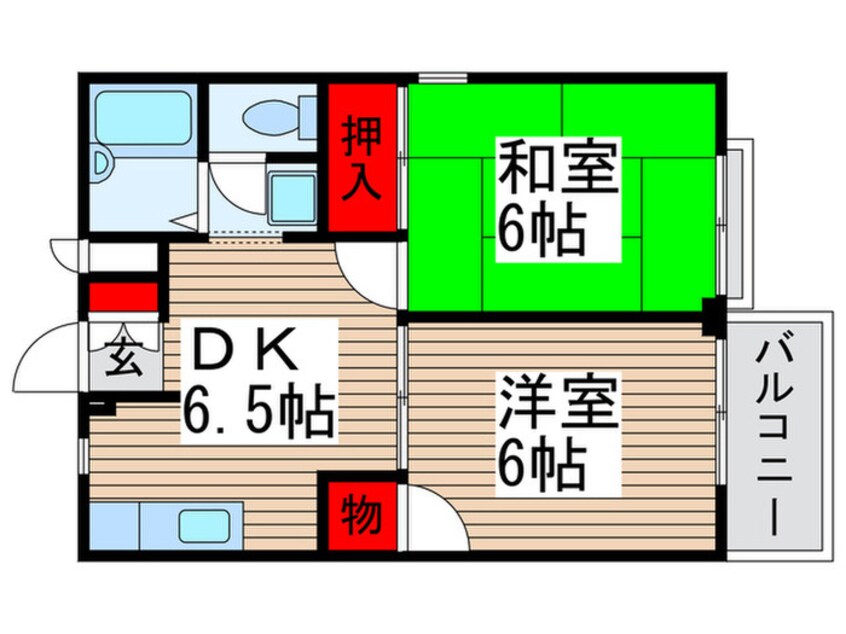 間取図 エリ－ル 2