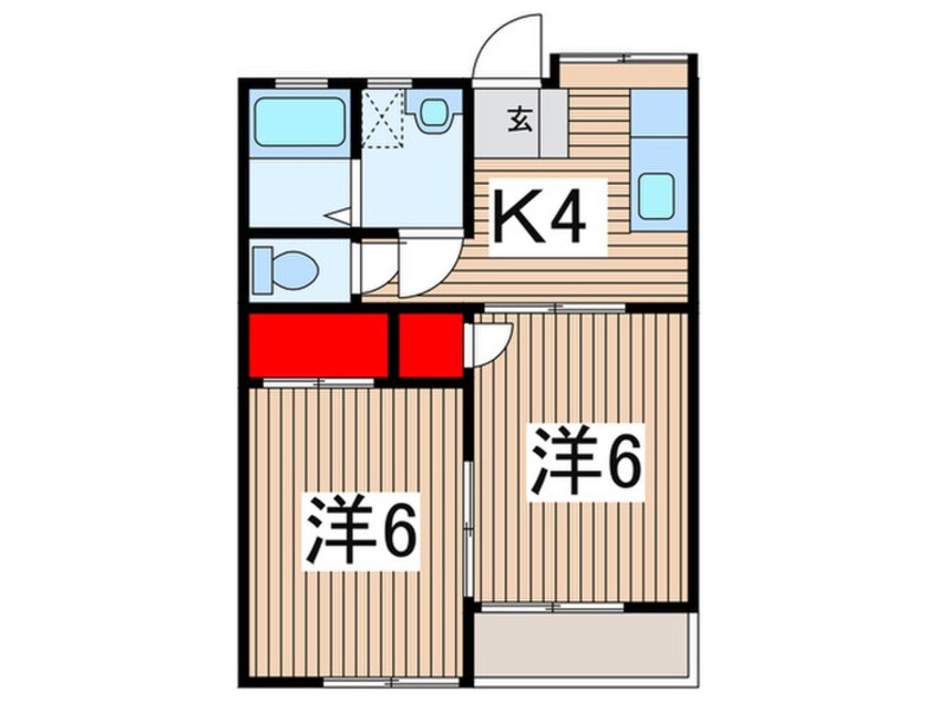 間取図 ハイツウェルトⅡ