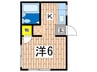サンハイツＹ 1Kの間取り