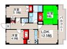関寅ビル第２ 3LDKの間取り