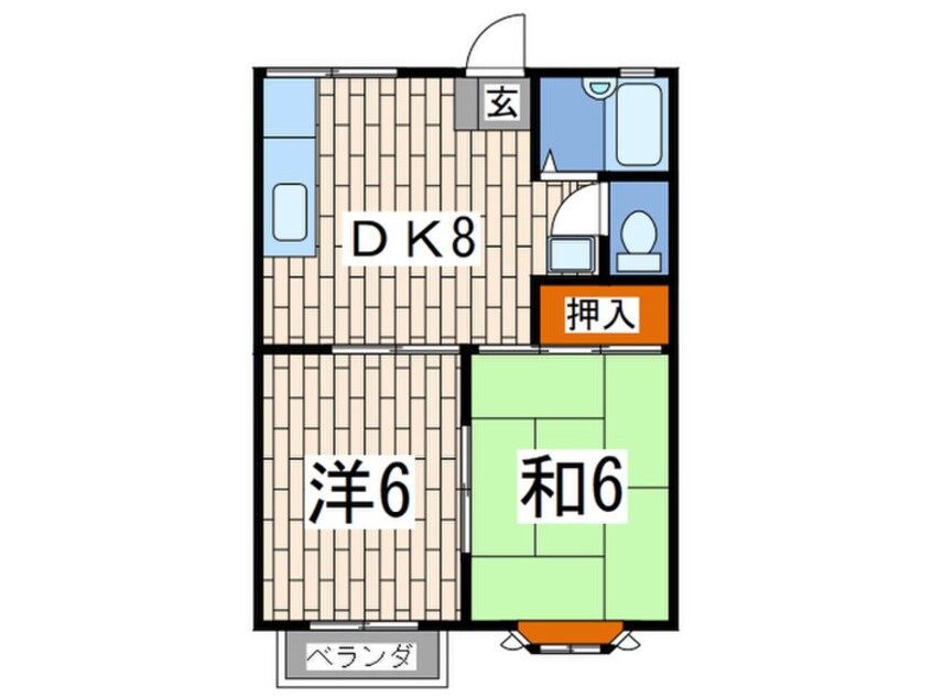 間取図 サンハイツ湘南Ｂ