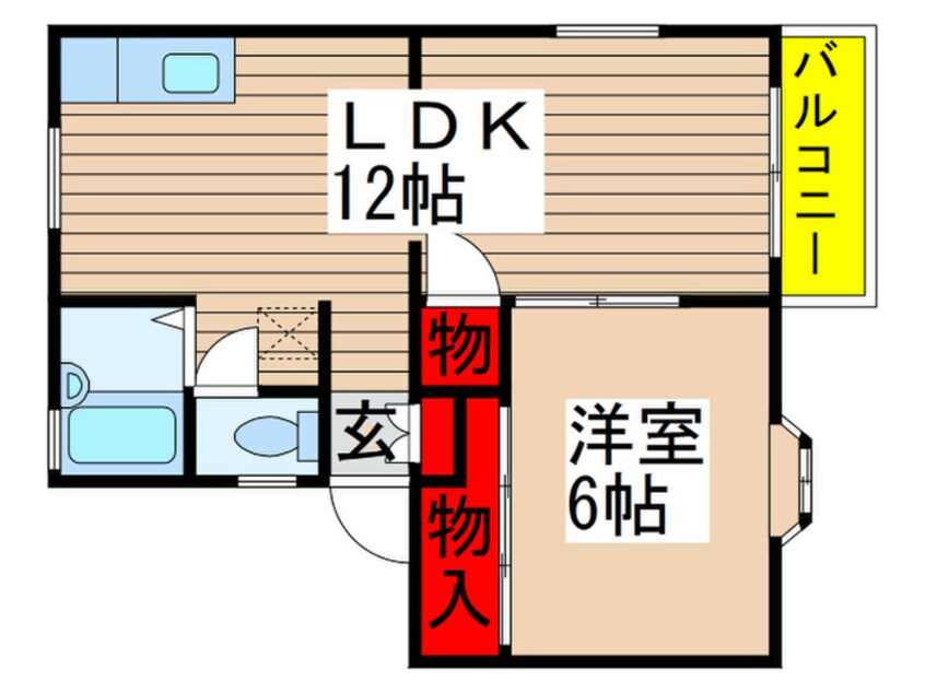 間取図 アビダシオンユ－カリ