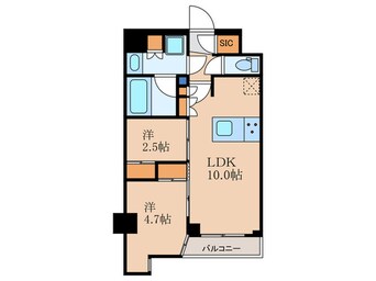 間取図 アジールコート山手動坂