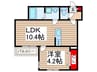 仮)Beststage流山市鰭ヶ崎1号棟 1LDKの間取り