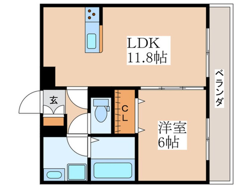 間取図 リコルテ福生