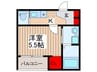 MELDIA大和田Ⅴ 1Kの間取り