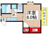 リベラル稲毛 1Kの間取り