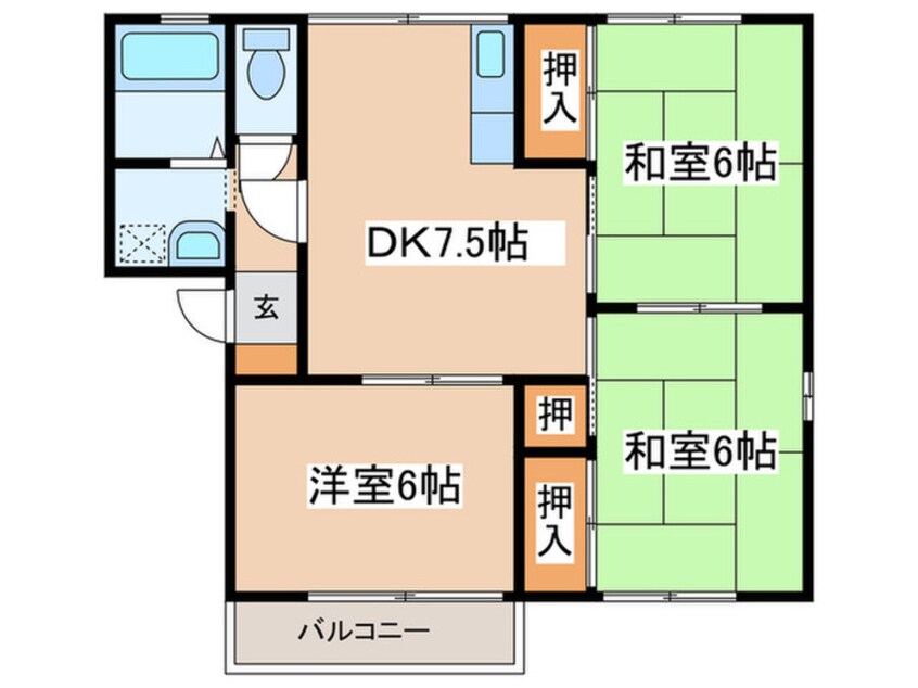 間取図 メゾン片山Ｂ