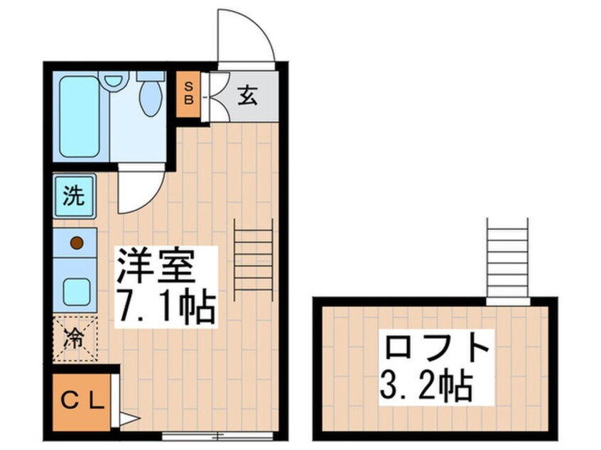 間取図 APEX仲六郷