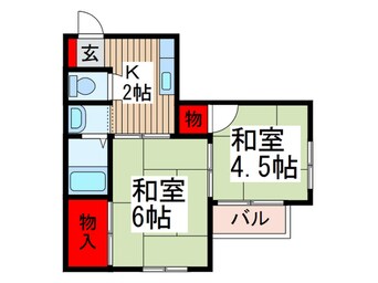 間取図 コ－ポ牛沢