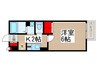 カサベルデ 1Kの間取り