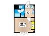 披露山アパ－トメント 1Kの間取り