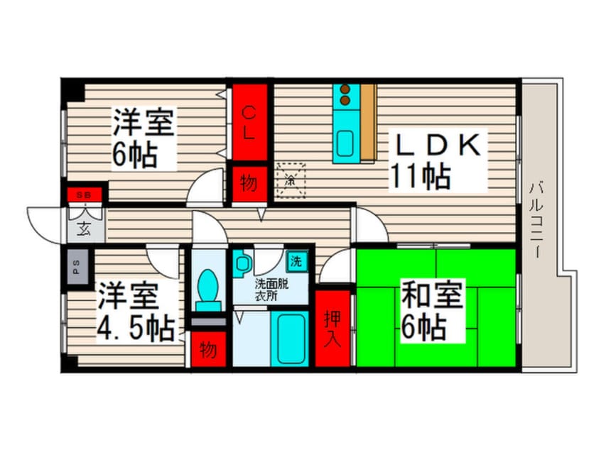 間取図 コ－トグランディア西新井