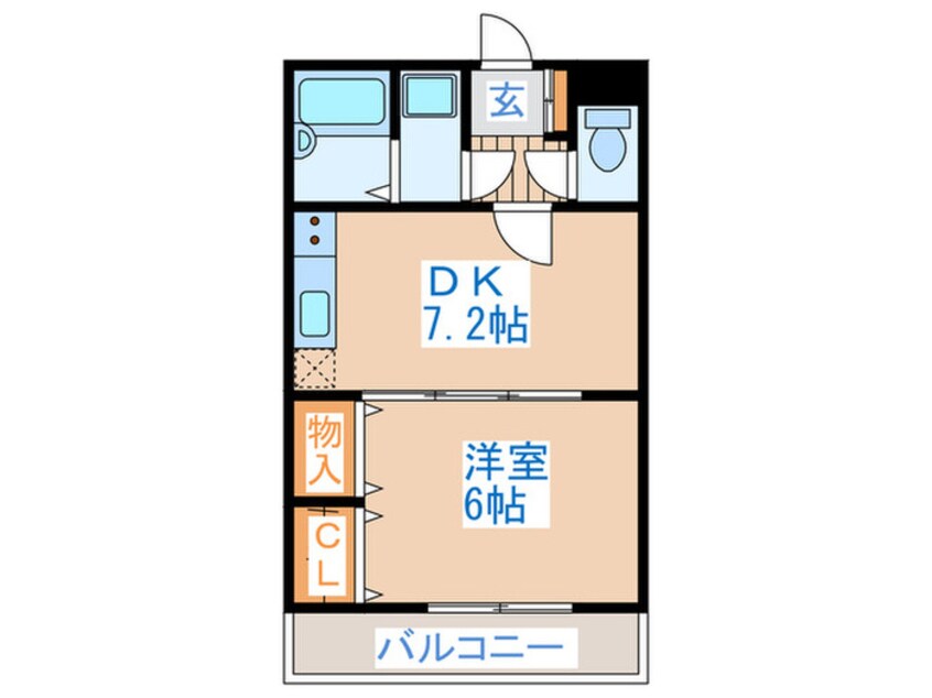 間取図 ｳｲｽﾃﾘｱ