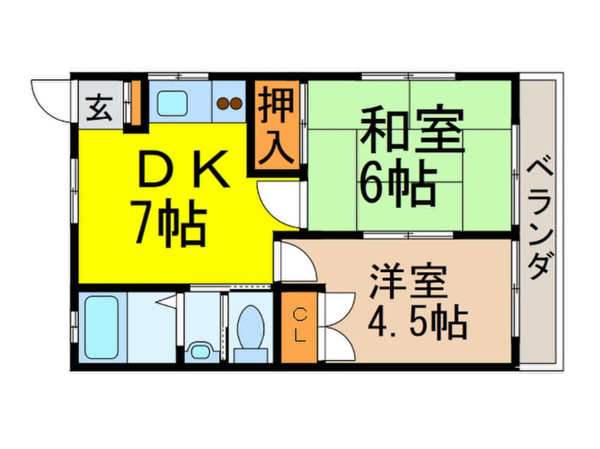 間取図 エクセルハイツ