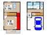 ツインメゾン 1DKの間取り