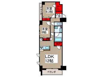 間取図 エスティメゾン錦糸町Ⅱ